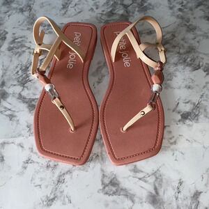 Petite Jolie beaded thong sandals